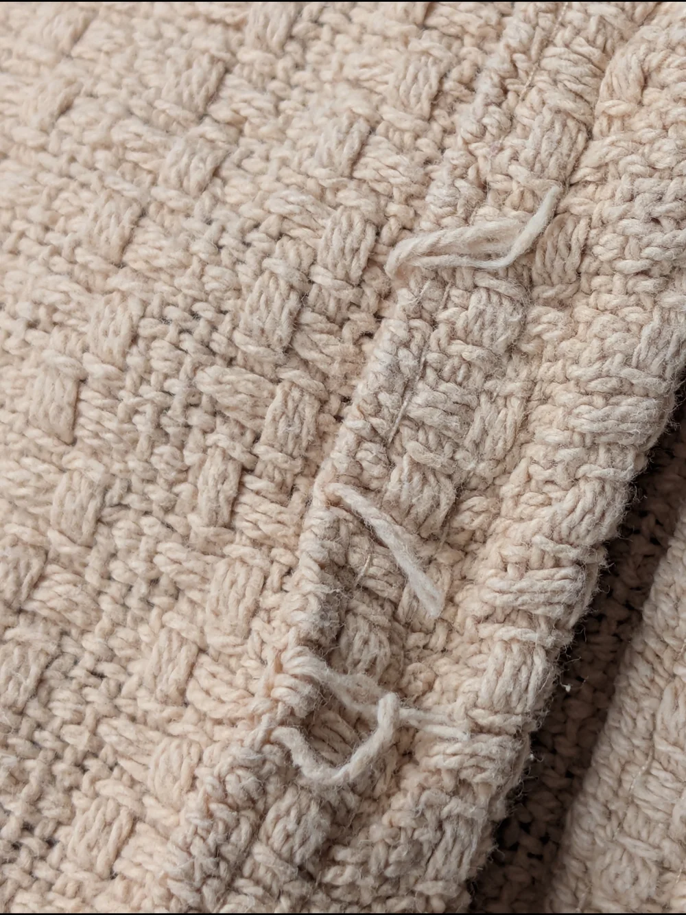 Lauren Ralph Lauren Woven Cotton Blanket King Size Blush Beige